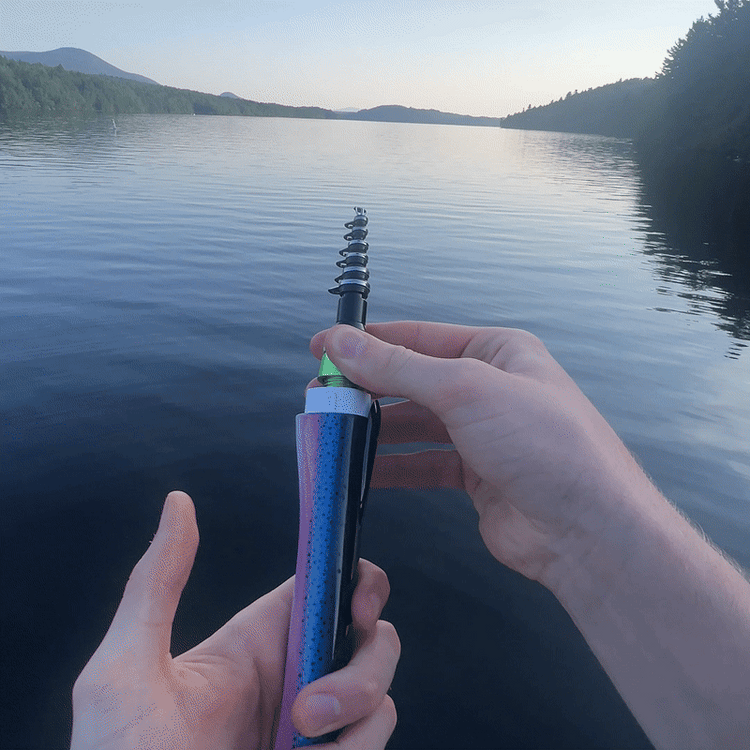 Fishing rod ready in seconds